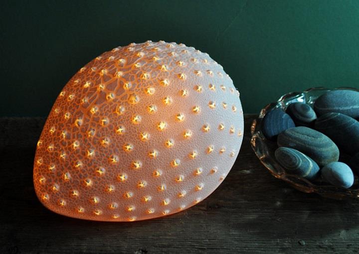 Amy Cooper Ceramics - egg lamp