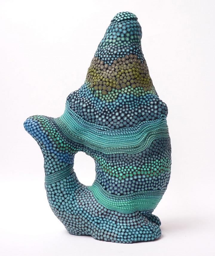Angelika Arendt - blue sculpture