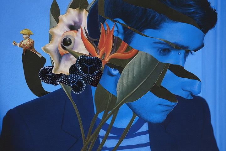 Ashkan Honarvar - blue portrait collage