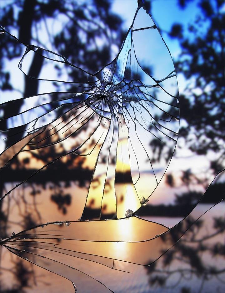 Bing Wright - Agfachrome broken mirror