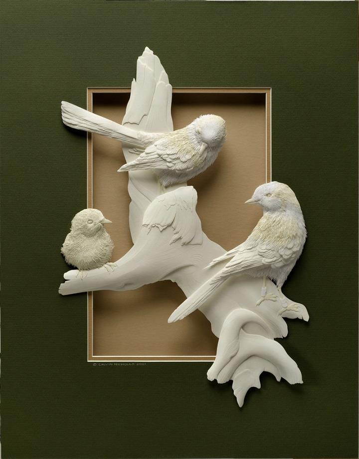 Calvin Nicholls - paper sculptures