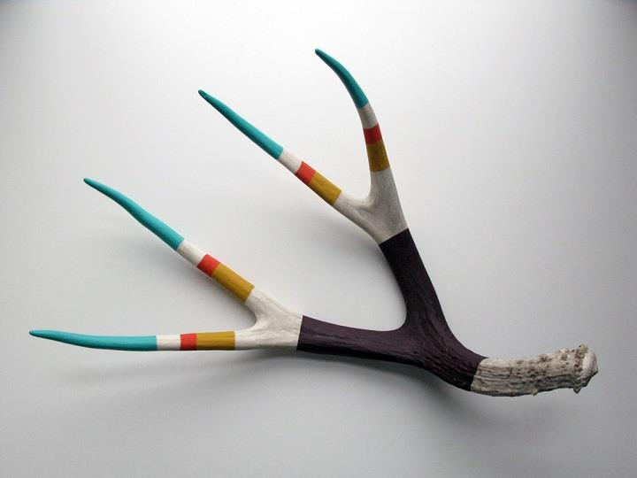 Cassandra Smith - colorful lines antler