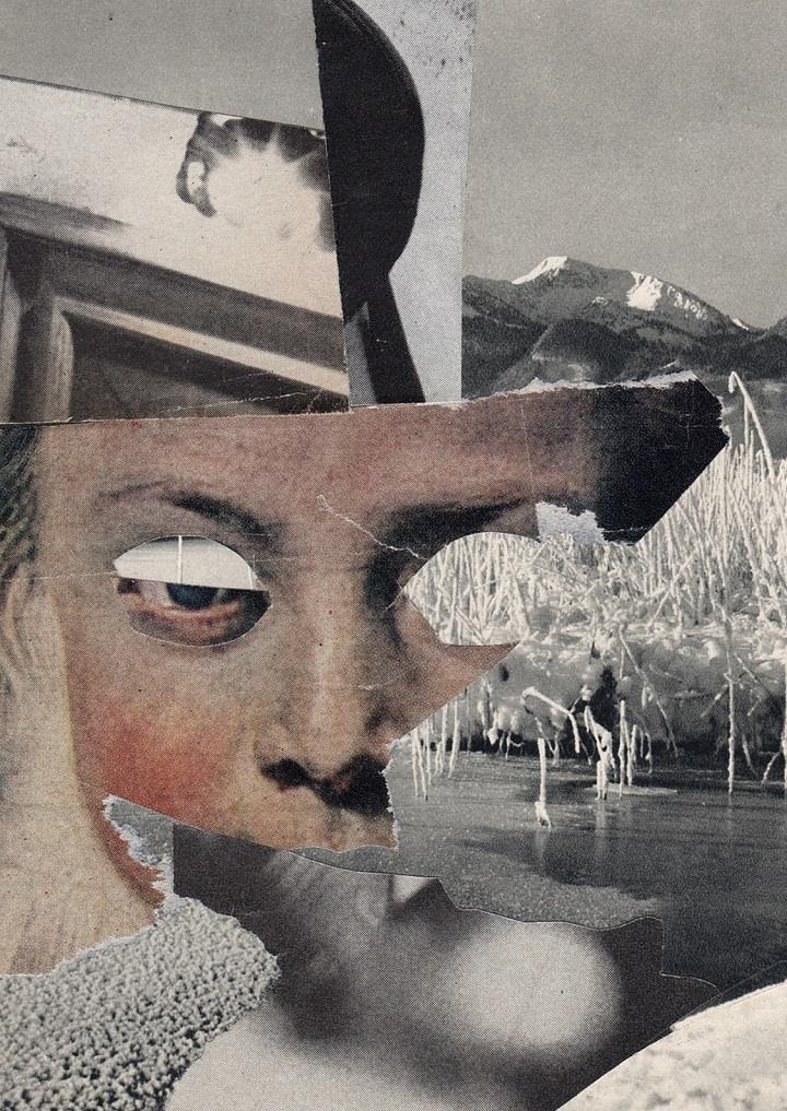 Charles Wilkin - collage face