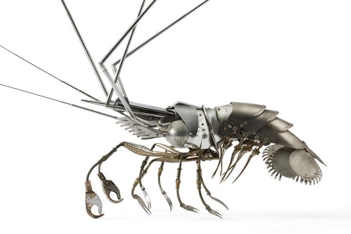 Edouard Martinet - lobster sculpture