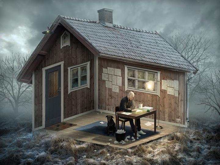 Erik Johansson - House illusion