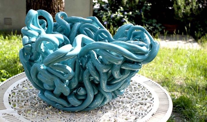 Francesco Ardini - knots blue vase