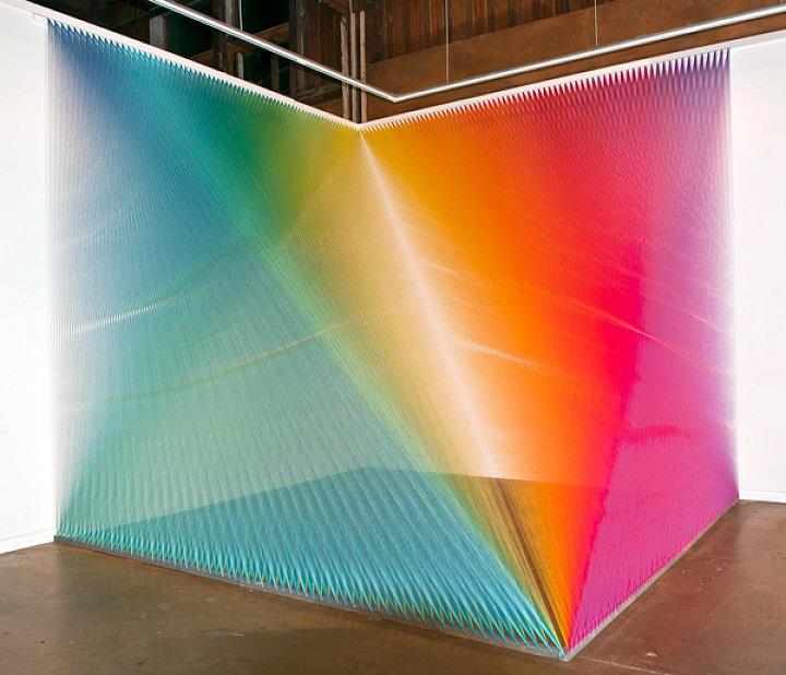 Gabriel Dawe - colorful installation