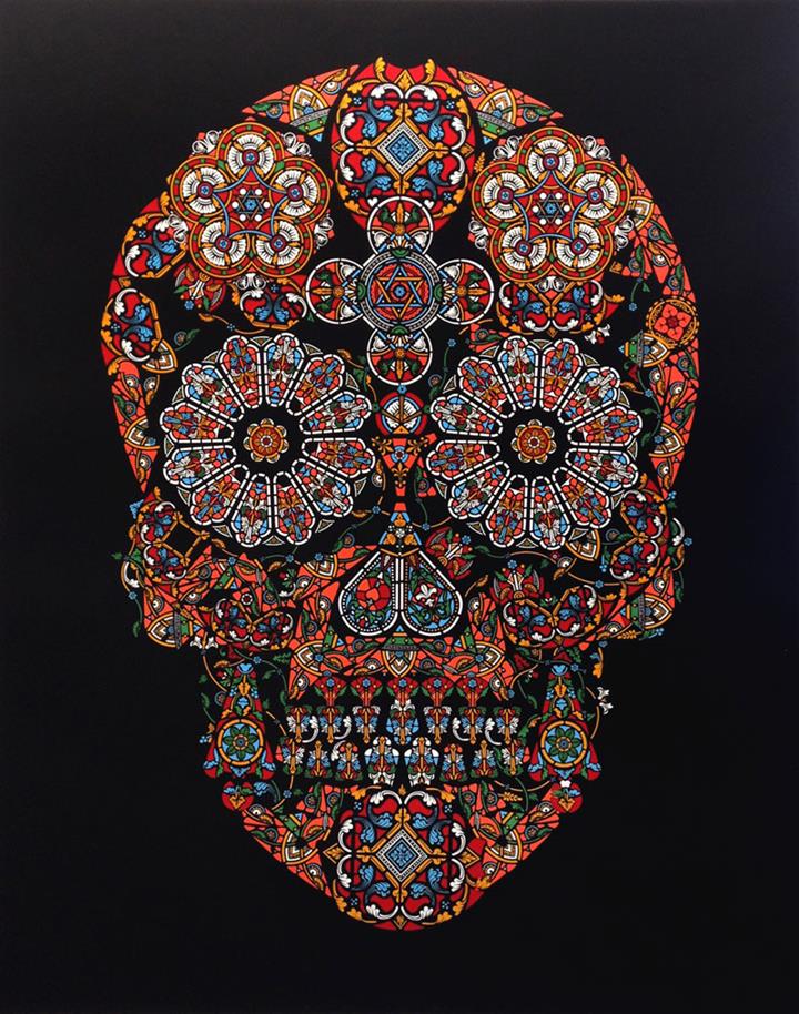 Jacky Tsai - Stain-Glass-Skull