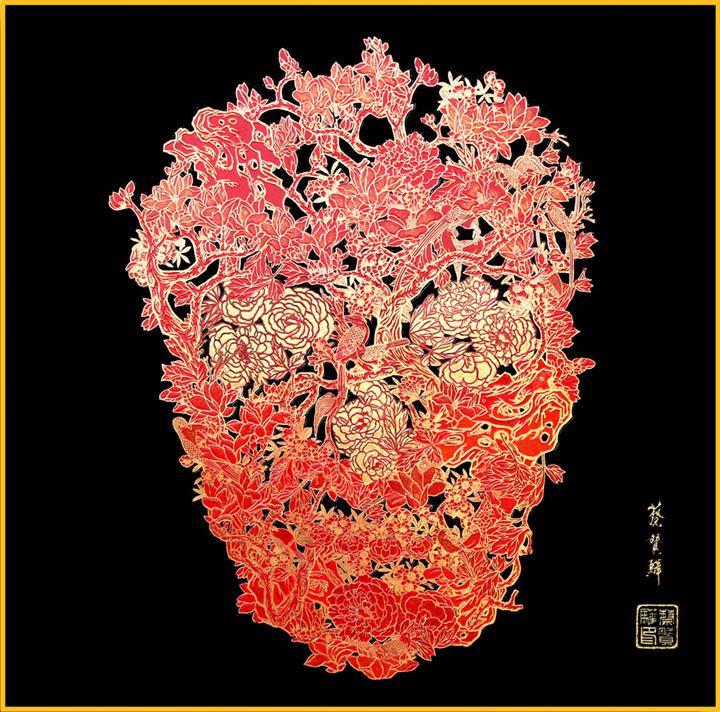 Jacky Tsai - lacquer-skull