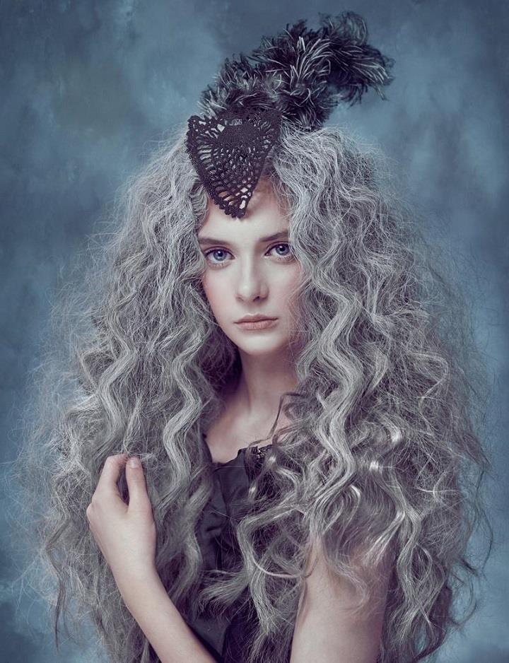 Joanna Kustra - white hair
