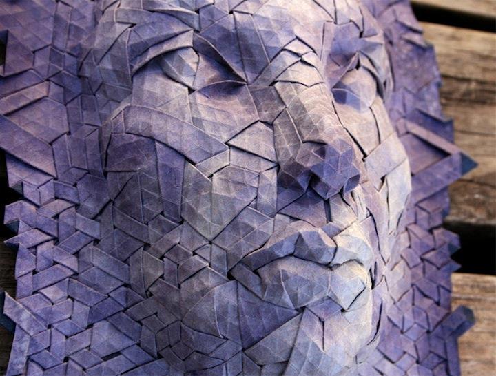 Joel Cooper - purple paper  mask