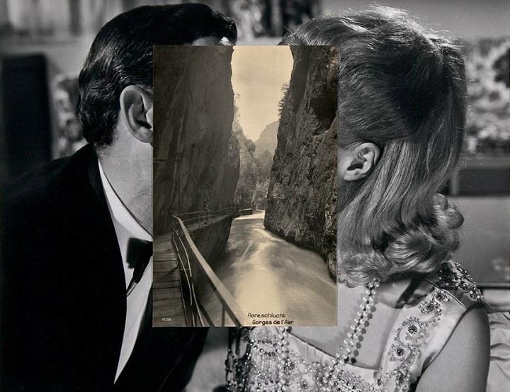 John Stezaker - a kiss collage