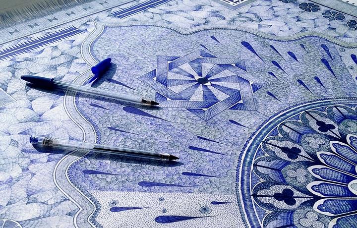 Jonathan Bréchignac - blue carpet detail