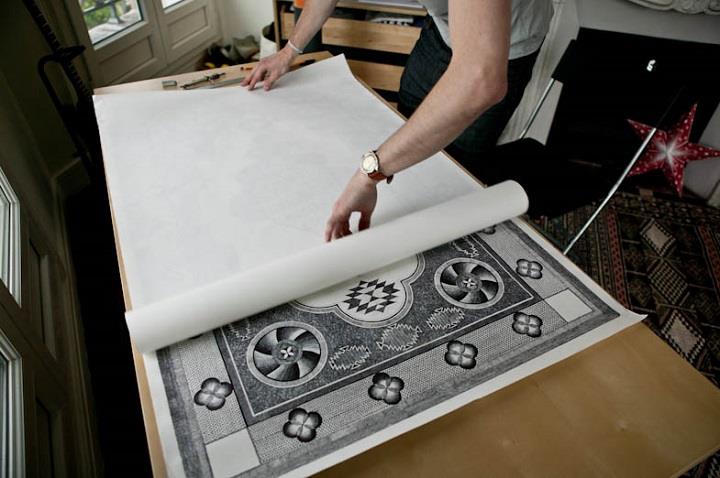 Jonathan Bréchignac - carpet drawing paper