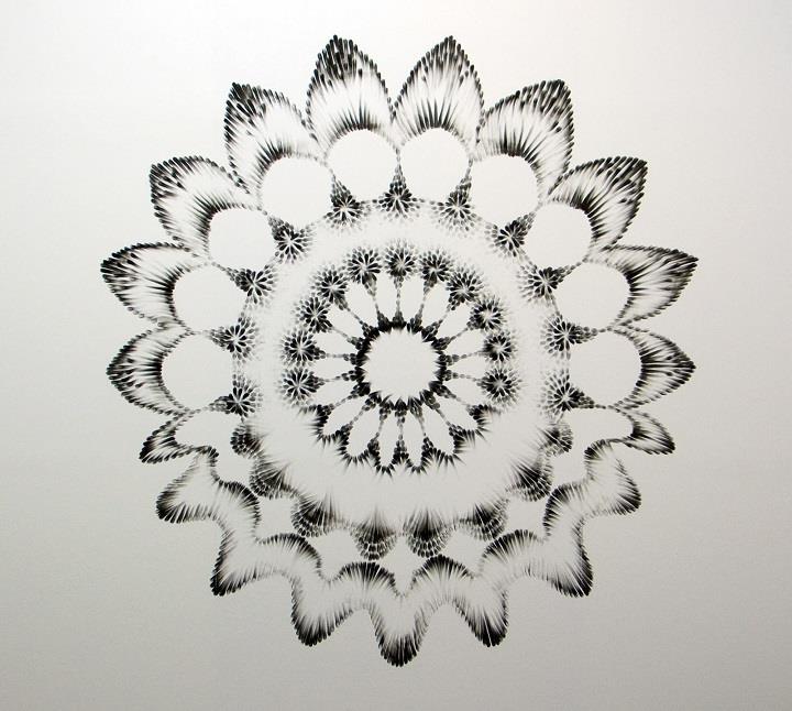 Judith Braun - finger-painted flower