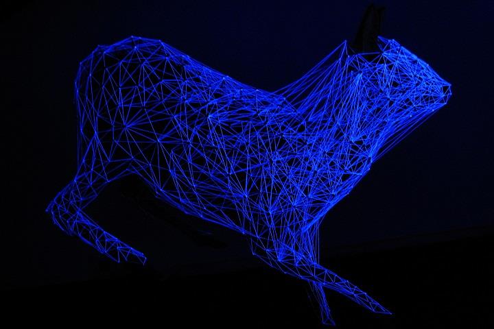 Julien Salaud - installation art blue