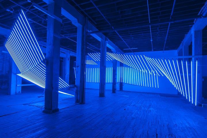 Keith Lemley - super blue installation