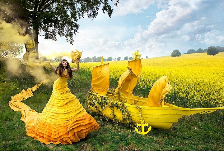 Kirsty Mitchell - a yellow boat