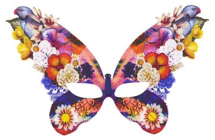 Laura McKellar - a butterfly mask