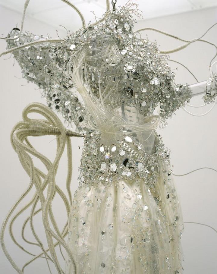 Lee Bul - chandelier white