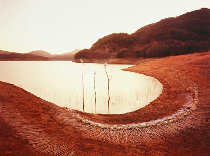 Lee Jeong-lok - red landscape