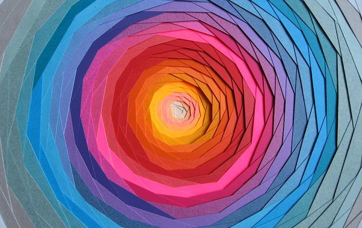 Maud Vantours - colorful spiral paper