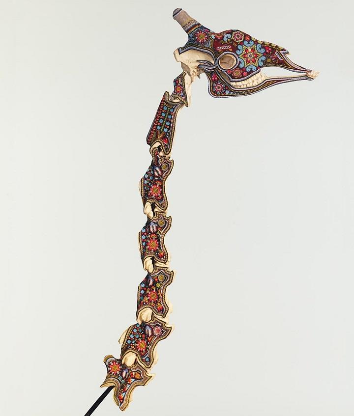 Our Exquisite Corpse - beaded giraffe