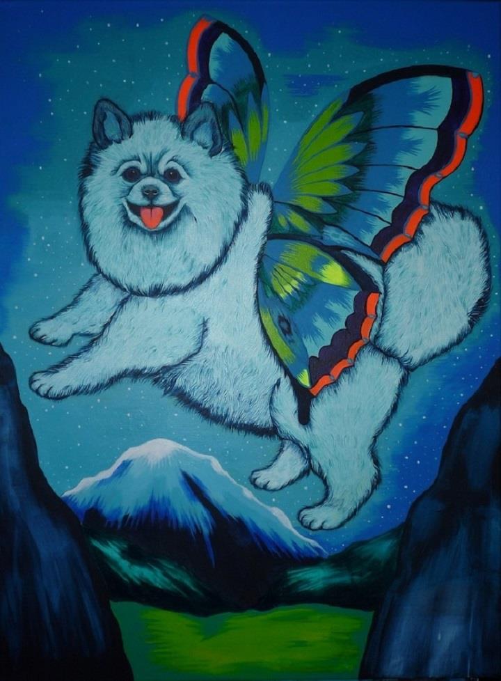 Vera Elena Solodovnikova - butterfly dog
