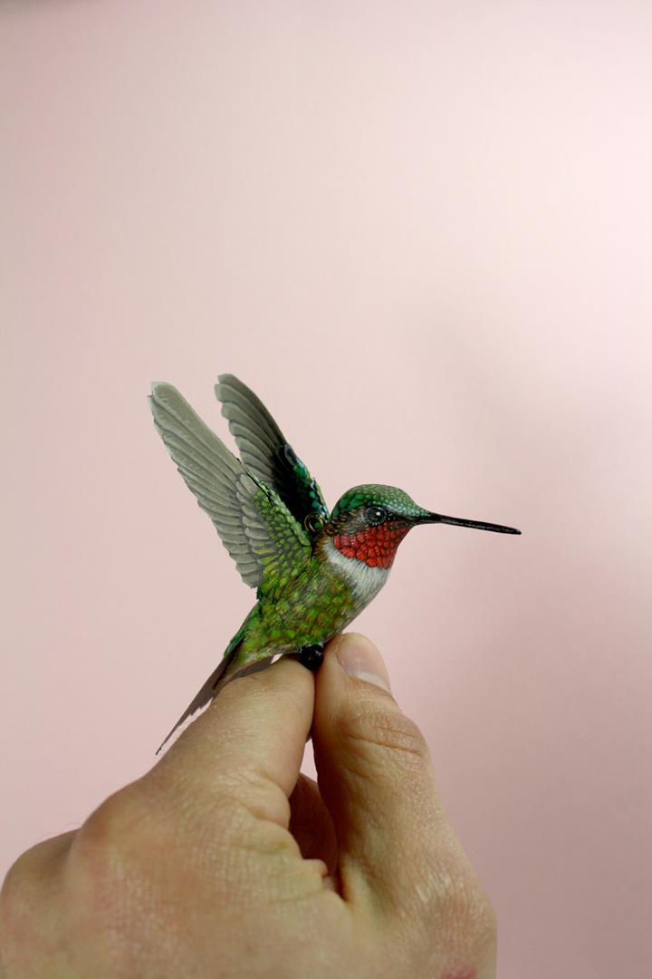 Zack Mclaughlin - ruby_throated_hummingbird_sculpture